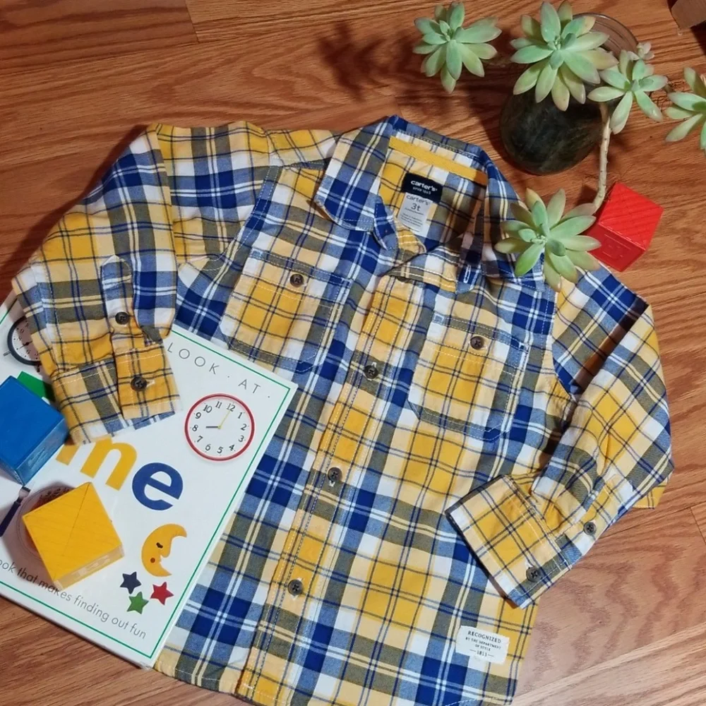 Carters button up dress and‎ size 3t